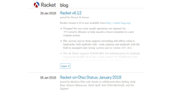 Desktop Screenshot of blog.racket-lang.org