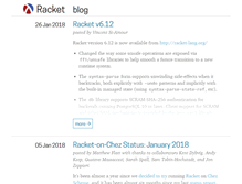 Tablet Screenshot of blog.racket-lang.org