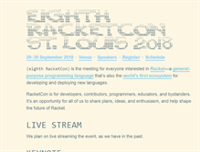 Tablet Screenshot of con.racket-lang.org