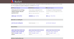 Desktop Screenshot of lists.racket-lang.org