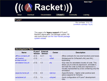 Tablet Screenshot of planet.racket-lang.org